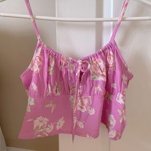 NWOT Women’s floral crop camisole